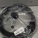 Microwave Splatter Cover Glass Splatter Guard Lid with Collapsible Silicone for Food Pot Plate Cover 11.8 inch Black