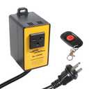 O'SKOOL 220V Wireless Remote Control Dust Collector Starter Outlet Switch (Battery Included)