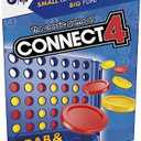 Connect 4 Portable Game for Ages 6 and Up, Grab and Go, 2 Players, Compact, Travel Size