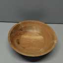Samhita Acacia Wood Serving Bowl, Fruit Bowl, Friendly and Perfect for Salad, Vegetables and Fruit,Single Salad Bowl (10" x 10" x 3")