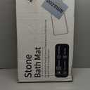 Stone Bath Mat Diatomaceous Earth Shower Mat Non-Slip Super Absorbent Diatomite Stone Mats for Bathroom Floor/Ktichen Cuonter Quick-Drying Easy to Clean (24''*16''White)