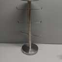 Coffee Mug Tree, Cup Holder for 6 Cups, with Tray for Phone, Tissues or Capsule (Brushed Nickel)