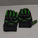 COFIT Motorcycle Gloves Breathable, Touchscreen Motorbike Gloves Anti-slip with Good Grip Hard Knuckles Protection for Men Women Motocross, BMX ATV MTB Cycling, Road Racing - Green M