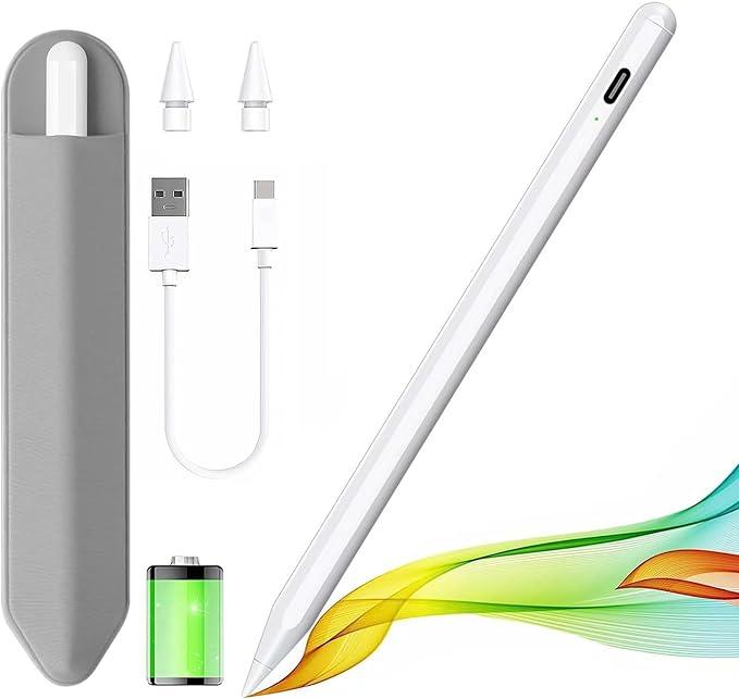 Stylus Pen for iPad 20182025 with Palm Rejection, Apple Pencil for Pad11th/10th/9th/8th/7th/6th Gen, iPad Pro 11/12.9 inch, New iPad Air 2025 11&13inch(M3/2) /5th/4th/3th Gen, iPad mini 6th/5th