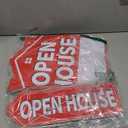 Open House Signs for Real Estate 5 Pack, 17"x13" Open House Sign Double Sided Waterproof, Directional Arrows with Metal Stakes for Real Estate Agent, Property Sale Red