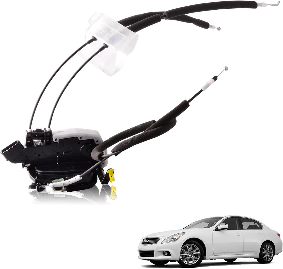 Front Left Driver Side Door Lock Actuator & Remote Control Assembly Compatible for Infiniti G25 G35 G37 Q40 2007-2015 Replace 80501-JK600