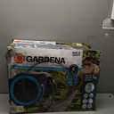 GARDENA Retractable Garden Hose Reel - 115 Feet - Auto Retract Hose Reel with 180 Swivel Wall Mount - Heavy Duty - Integrated Spray Nozzle - 18630