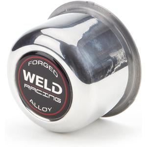Weld Racing P605-5073 Polished 3.16" OD x 2.20" Tall Push Thru 5-Lug Replacement Right Center Cap