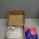 12 Pcs Microphone Candy Tubes Kpop Themed Birthday Party Decor 10'' Fake Plastic Microphone Prop Toy with Stickers for Karaoke Disco Singer Stage Favors, Candy Not Included (Purple, Pink, Blue)