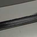 PVC Slide-On Door Bottom | Adjustable Plastic Weatherstrip Door Bottom with Drip Cap | 3 Feet (36-Inch) | for 1 3/4 Doors | Black | Fits Gaps 3/8 to 7/8 | Made in The USA