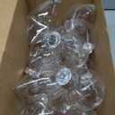 Soulchen 24 Pcs 2025 Christmas Clear Plastic Fillable Ball Ornaments, 3.15 Inch DIY Ornament Balls, DIY Ornaments with Removable Lid for Craft, Christmas Party Decoration(Water Drop Style)