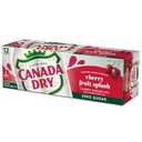 Canada Dry Zero Sugar Cherry Gingerale Fruit Splash 12oz, Pack of 12, BBD: Aug/09/26