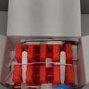 Miaowoof Homemade Popsicle Molds, 10-Cav Non-BPA Silicone Ice Pop Maker, with 50 Sticks, 50 Bags, 10 Reusable Sticks, Funnel, Brush and Ice Pop Recipe (Red)