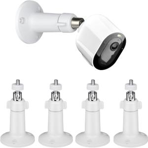 Wall Mount for All Arlo Camera, Arlo Pro, Arlo Pro 2, Arlo Pro 3,Arlo Ultra, Arlo Essential, eufyCam E/2C, Ultra/Ultra 2, & Others - Ring Stick Up Cam Battery with 1/4 Threaded Hole (4pack)