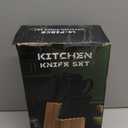 Knife Set, 14-Piece Kitchen Knife Set, German High Carbon Stainless Steel, Durable Knife Block, Black