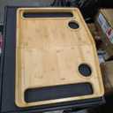 Medical king Walker Tray Table with Cup Holder Mobility Table Tray for Folding Walkers Foldable, Portable Multipurpose Bamboo Tray for Eating, Crafts, Laptops Medical Equipment Accessories - 21x16"
