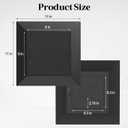 8" x 8" Chimney Cleanout Door, Replacement Fireplace Doors for Indoor Outdoor Wall Chimney, Secure Closing Clasp, Black