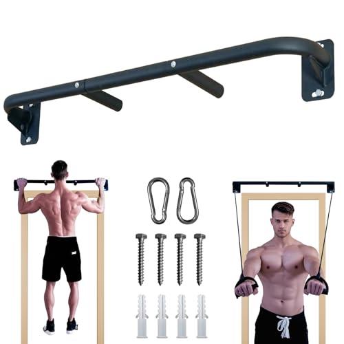 Fitarc Heavy Duty Wall Mount Pull Up Bar, Joist Mount Chin Up Bar for Doorway, Steel Construction, Home Gym Equipment, Fits 32”-36” Wall Studs