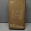 STORAGE MANIAC Expandable Shoe Rack, 16 Pairs Stackable Small Shoe Rack, Metal Adjustable Shoes Organizer for Closet, Entryway, Hallway, Garage, Front Door, Shoes Shelves, White 4 Tier