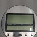 Digital Wall Clock Battery Operated, Large Display with Temperature, Date, Day of The Week, Seconds, Round Wall Mount Digital Clock - Aluminum Metal Dial (Silver)