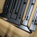 EVERHANGER Wall Mount Garage Storage Shelves, 33in x 24in Heavy Duty Shelf Organizer for Storage Bins, Power Tools, Holds 525lbs, 3 Pack Black