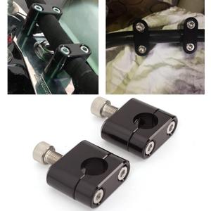 7/8" 22mm Standard HandleBar Handle Fat Bar Riser Mount Clamp Adaptor Universal Motorcycle Pit Dirt Bike Racing ATV CNC