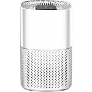 Air Purifiers for Bedroom, H13 True HEPA Air Filter for Pets Dust Smoke Pollen Dander Smell, Portable Desktop Air Purifier with 4-speed Timer, Quiet Sleep Mode for Home, Office, Living Room