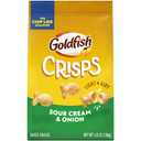 9 x Goldfish Crisps Sour Cream & Onion Baked Chip Crackers, 4.8 Oz Bag