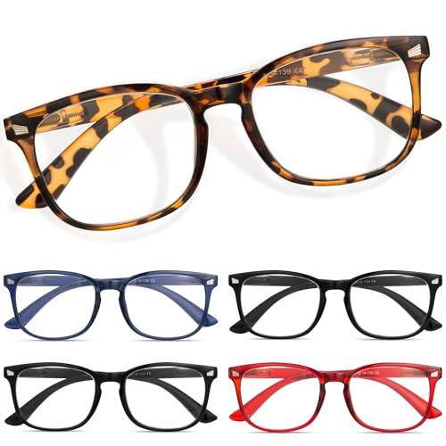 CCVOO Reading Glasses for Women/Men, Eyeglasses, Blue Light Readers for Women/Men, Computer Eye Glasses, Cheaters, +1.25