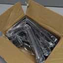 10 Pack Heavy Duty J Shelf Brackets with Lip, 9-Inch Industrial Wall-Mounted Floating Supports for 8.8" Wide Lumber Board, Black, HOME MASTER HARDWARE