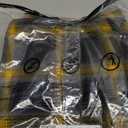 NOVOCCT Plaid Pants for Men - Skinny Mens Dress Pants - Stretch Slim Fit Business Casual Dress Chinos for Men (42, Black Yellow Plaid)