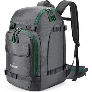 Unigear Ski Boot Bag Backpack for Helmet 50L/70L, Goggles, Gloves, Skis, Snowboard & Accessories (Gray)