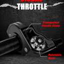 JFG RACING Dirt Bike Visual Throttle Tube Assembly + Cable + Grips 22mm 7/8'' Universal Twist Throttle for Most Motorcycle Pit Bike Mini Bike ATV Scooter, BLACK