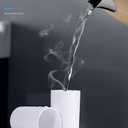 Wall-Mounted Toothbrush Storage Rack with Toothpaste Dispenser Gray Bathroom Organizer for Toothbrushes & Cups (2 Cup Gray (24.4x11.3x20cm/9.6x4.4x7.9in))