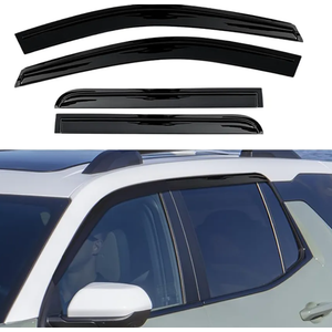 Vvwmluui Tap-On Window Visor Deflector Visors Compatible with Chevrolet Traverse 2024 2025 2026, 4pc Rain Guard Extra Durable Sun Wind Air Side Vent Window Deflector