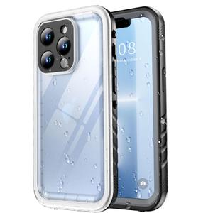 SPORTLINK for iPhone 13 Pro Max Waterproof Case - Shockproof Dustproof Phone Case with Screen Protector, Full Body Protective Case for iPhone 13 Pro Max Cover 6.7'' Black/Frosted Clear