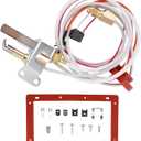 Pilot Burner Assembly Replacement Kit Compatible with Rheem Ruud Richmond Water Heaters, NG with LP Orifice, Aging-Resistant Anti-Corrosion, Replace# SP20824 SP20754 SP21058 SP21059 SP20800