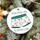 2 x Funny Adult Ornament 2025  The Only Package I Want This Christmas is Yours Holiday Dcor  Hilarious Romantic Gag Gift for Couples, Friends, Men, Boyfriend, White Elephant Gift Ornament