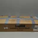 U14 Over Washer and Dryer Storage Shelves, 4 Tiers Laundry Room Storage and Organizer System, Space Saving Clothes Drying Rack with 2 Clothes Hanger Rods, 66.5" W x 20.5" D x 77.4" H, Black