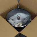 Carbon Steel Wok Pan, 11" Woks & Stir-Fry Pans with Glass Lid Cookwares, Nonstick Wok Flat Bottom Small Handmade Chinese Wok For for All Stoves