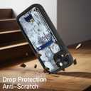 ZIYE Designed for iPhone 14 Wallet Case with Card Holder, Black
