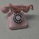 TelPal Corded Pink Retro Landline Home Phone, Basic Pink Decorative Analog Telephone Set, Senior Phone for Home/Office/Hotel