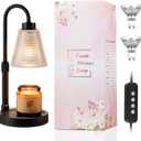Innqoo Candle Warmer Lamp with Timer, Dimmable Candle Warmer for Jar Candles, Height Adjustable Wax Melts Warmer, Birthday Gifts for Women Mom, House Warming Gifts New Home Decor