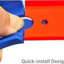 Racetrack Connectors Compatible with Hot Wheels, 90 Degree Banked Turn, 4 Packs, Upgrade Edition (Blue)