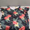 HUSKARY Women's Summer Maxi Dresses V Neck Cold Shoulder Short Sleeve Casual Loose Long Split Dress with Pocket (Medium, Pink Flower)