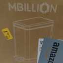 Mbillion Bathroom Trash Can with Lid Slim Stainless Steel Small Bathroom Garbage Can 10 Liter, 2.6 Gallon Soft Close, Step Pedal, Slim Wastebasket for Toilet, Office, Bedroom,Dark Grey