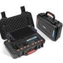 sarlar Hard Carrying Case for Nintendo Switch 2 2025, Waterproof Case for Console, Joy-Con 2 Charging Grip, Straps, AC Adapter, Idea for Travel and Home Storage, Black