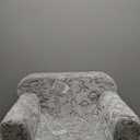 ALIMORDEN Kids UltraSoft Snuggle Foam Filled Chair, GlowinTheDark Dinosaurs Fossil Pattern Toddler Cuddly Sherpa Reading Couch for Boys and Girls