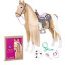 Our Generation – 18-inch Doll Accessories – Styling Set – Hair Extension – Pretend Play – Toys for Kids Ages 3 & Up – Palomino Paint Horse