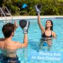 Water Baseball Glove and Ball Set, Pool Baseball Water Gloves with 2 Catch Gloves & 2 Floating Balls, Water Baseball for Youth & Adults, Pool Sports for Beach Baseball Games